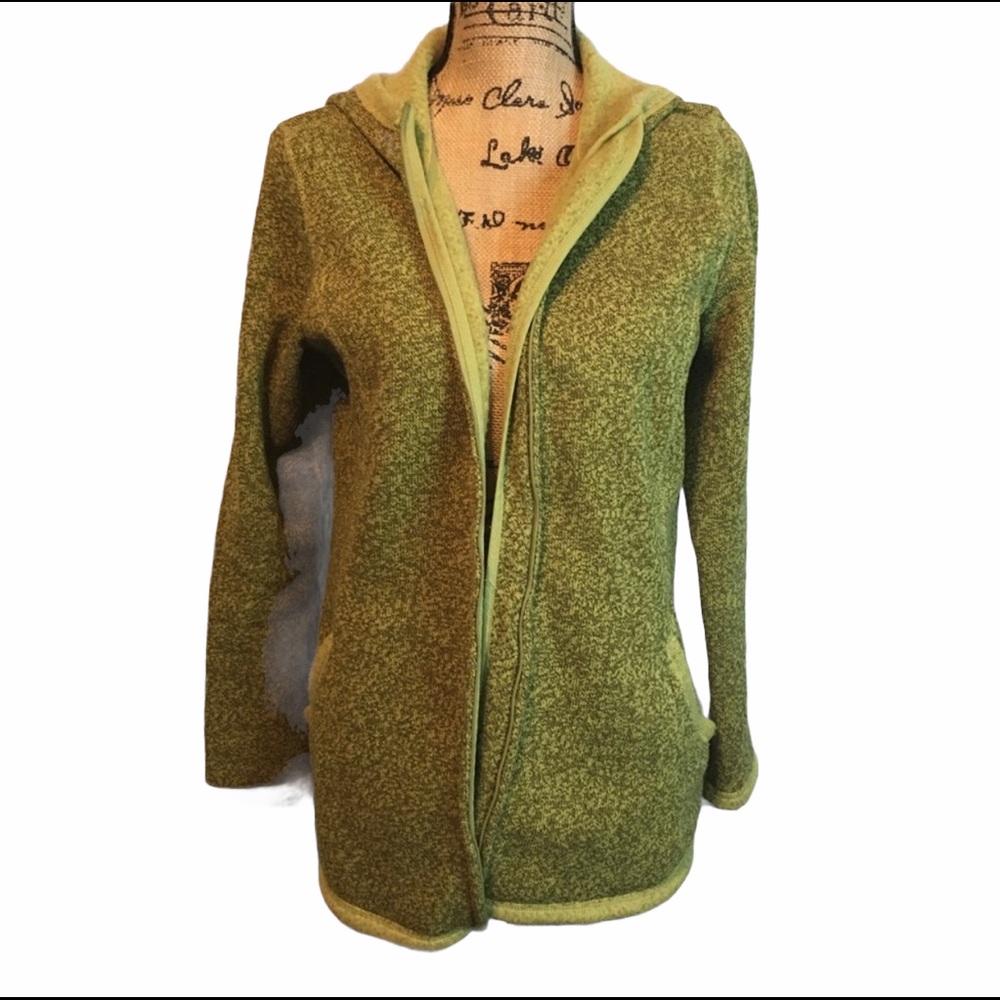 J. Jill Green Hooded Sweatshirt